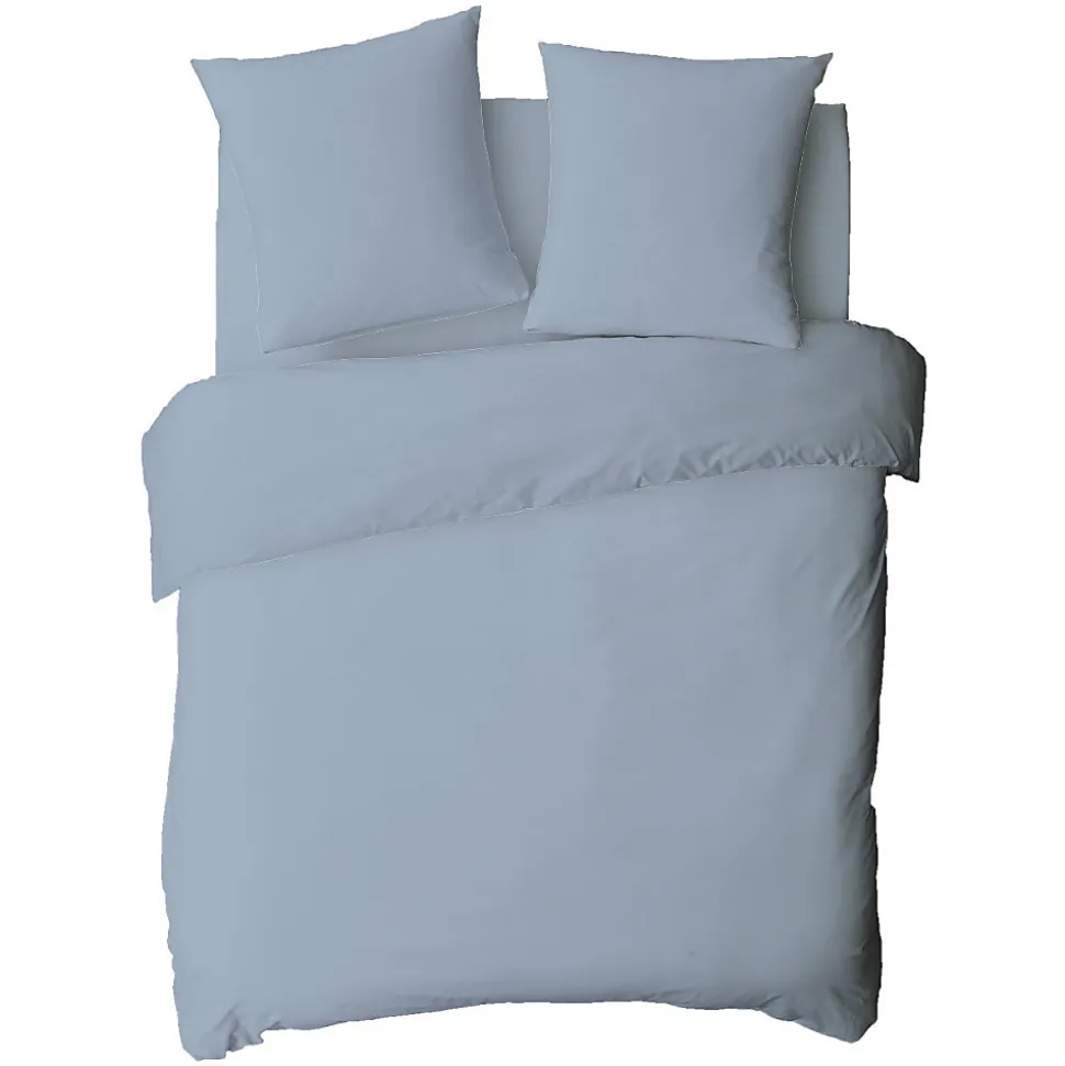 Housse de couette en coton 57 fils unie 200x200cm