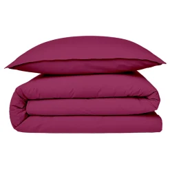 Housse de couette en coton 57 fils unie 140x200cm