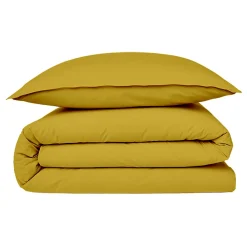 Housse de couette en coton 57 fils unie 140x200cm