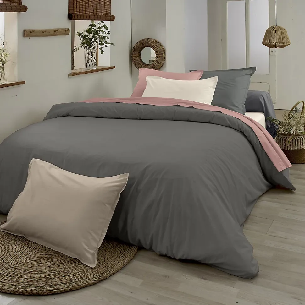 Housse de couette en coton biologique (240x220 cm - Marron Clair)