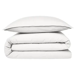 Housse de couette en coton 57 fils unie 140x200cm