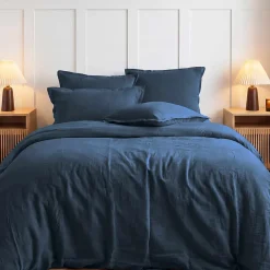 Housse de couette en gaze de coton Indigo 260x240 cm LOFT