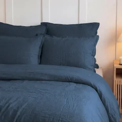 Housse de couette en gaze de coton Indigo 140x200 cm LOFT