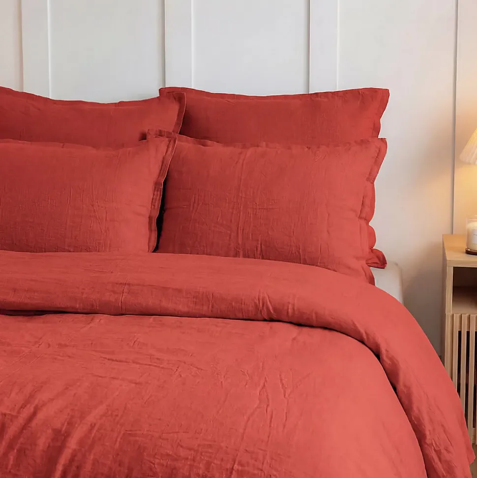 Housse de couette en gaze de coton Terracota 260x240 cm LOFT