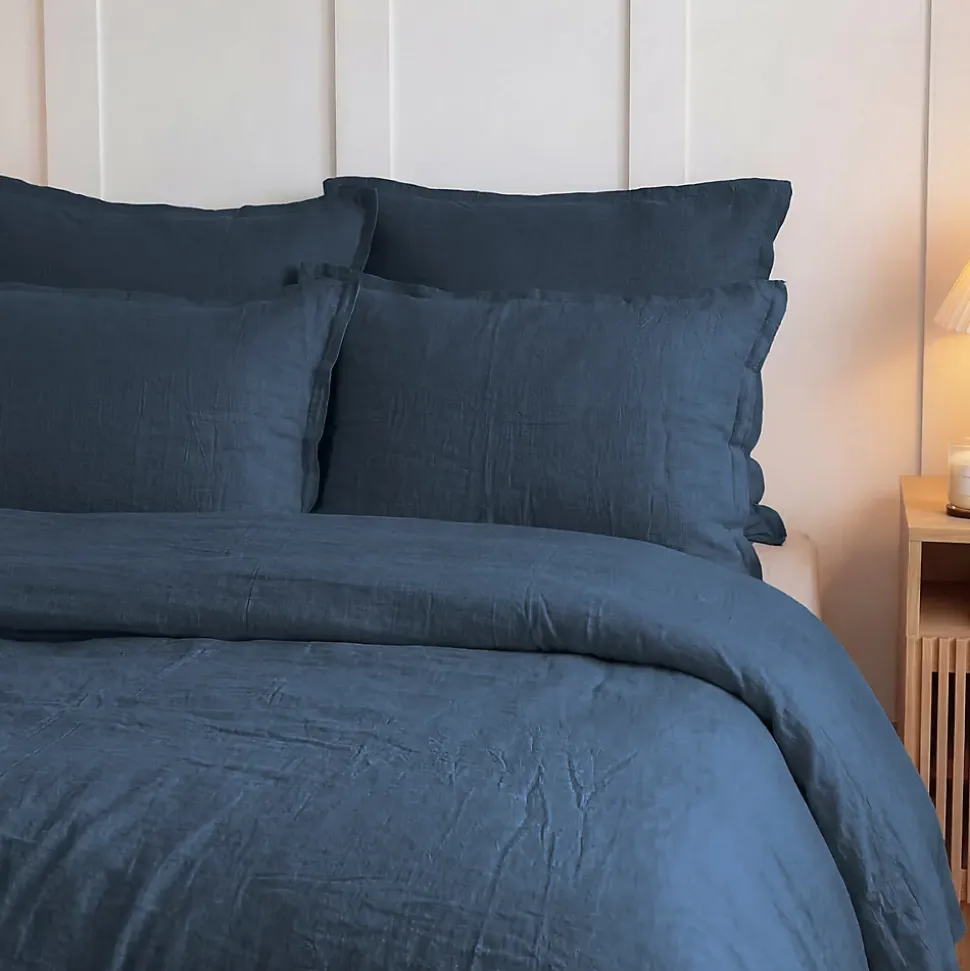 Housse de couette en gaze de coton Indigo 240x220 cm LOFT