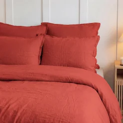 Housse de couette en gaze de coton Terracota 200x200 cm LOFT
