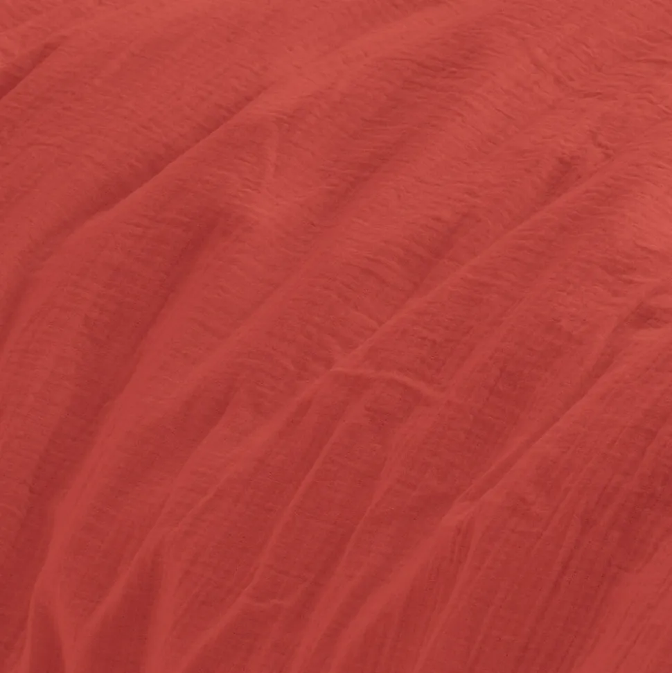 Housse de couette en gaze de coton Terracota 200x200 cm LOFT