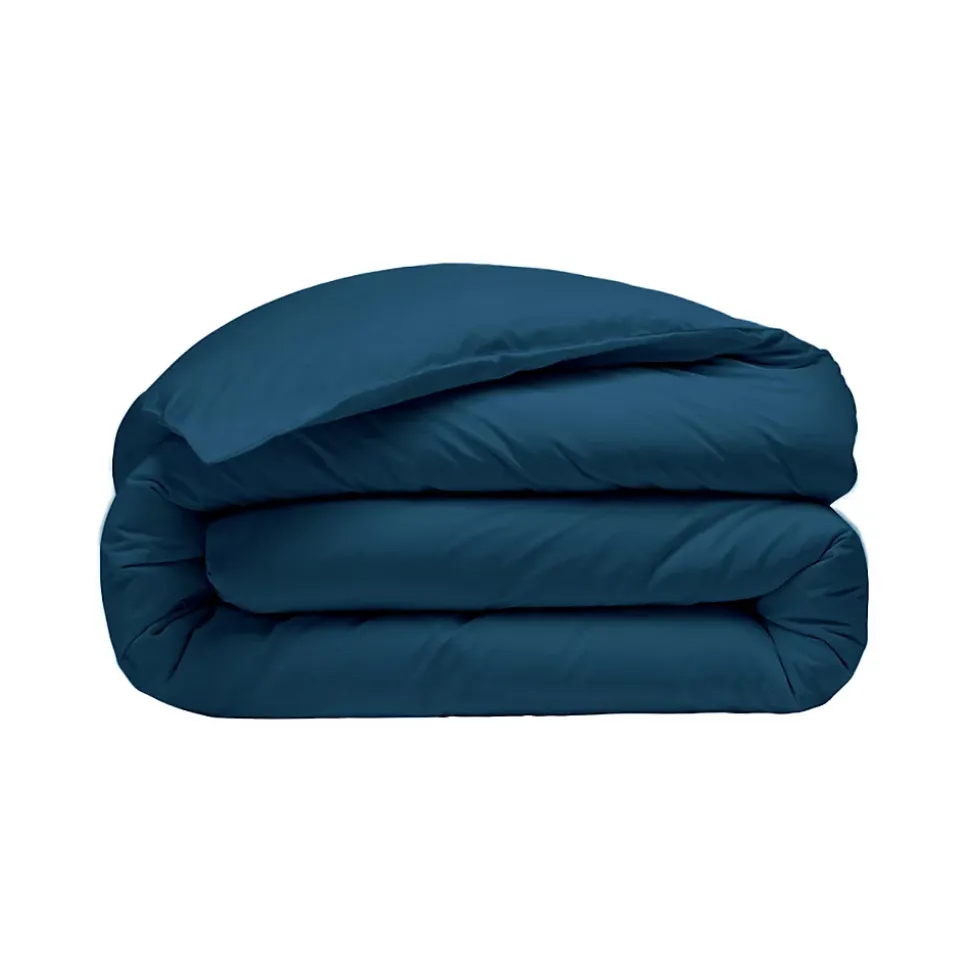 Housse de couette en percale coton Indigo 140x200 cm SOFT PERCALE