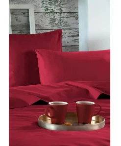 Housse de couette en percale de coton uni Elysée