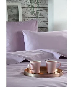 Housse de couette en percale de coton uni Elysée