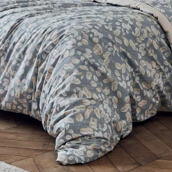 Housse de couette en percale esprit cocooning (280x240 cm - Gris)