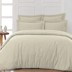 Housse de couette en percale coton Ficelle 260x240 cm SOFT PERCALE