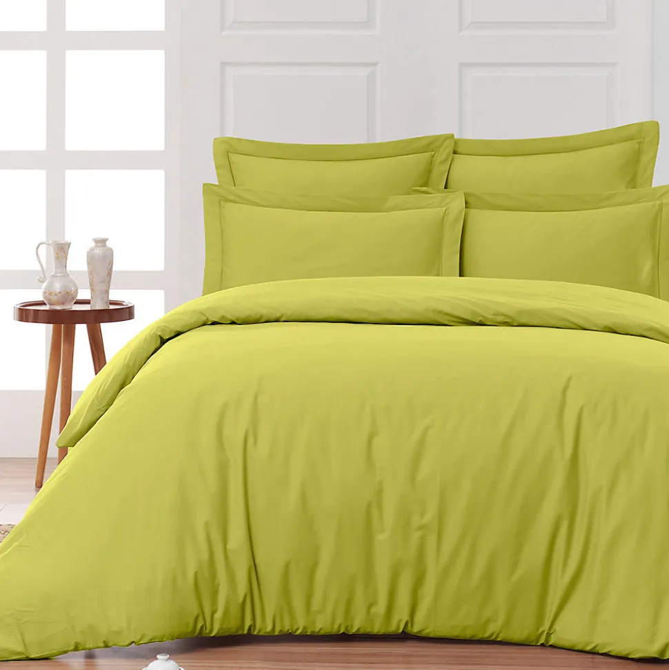 Housse de couette en percale coton Citronelle 140x200 cm SOFT PERCALE