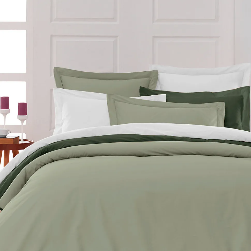 Housse de couette en percale coton Sauge 200x200 cm SOFT PERCALE