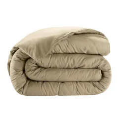 Housse de couette en satin de coton Uni