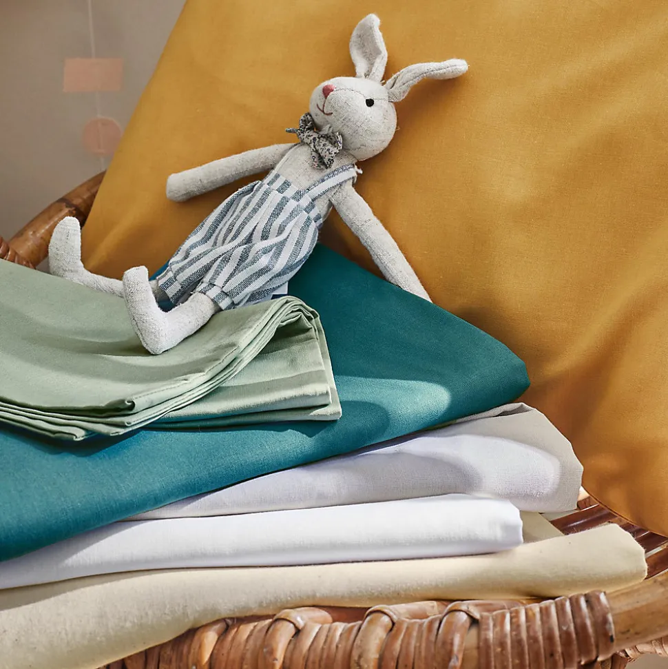 Housse de couette enfant uni (100x140 cm - Blanc)