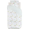 Housse de couette enfant 140x200 VOITURES + taie coton 57 fils