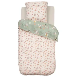 Housse de couette enfant 140x200 Fée + taie coton 57 fils
