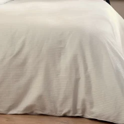 Housse de couette esprit grand hôtel (200x200 cm - Sable)