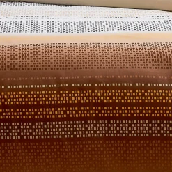 Housse de couette esprit géométrique en coton (240x220 cm - Cuivre)