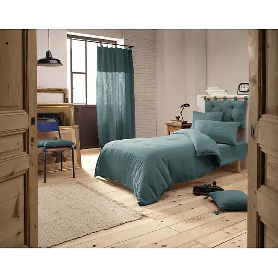 Housse de couette "Gaïa" toutes dimensions "Gaze de Coton" - Gaïa Canard - Housse de couette 140 x 200 cm