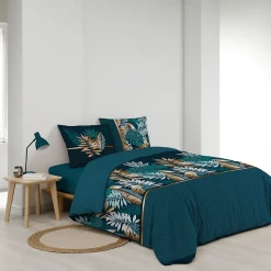 Housse de couette imprimé allover 42 fils