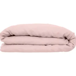 Housse de couette Linah - rose - lin lavé 260x240 cm - Atmosphera
