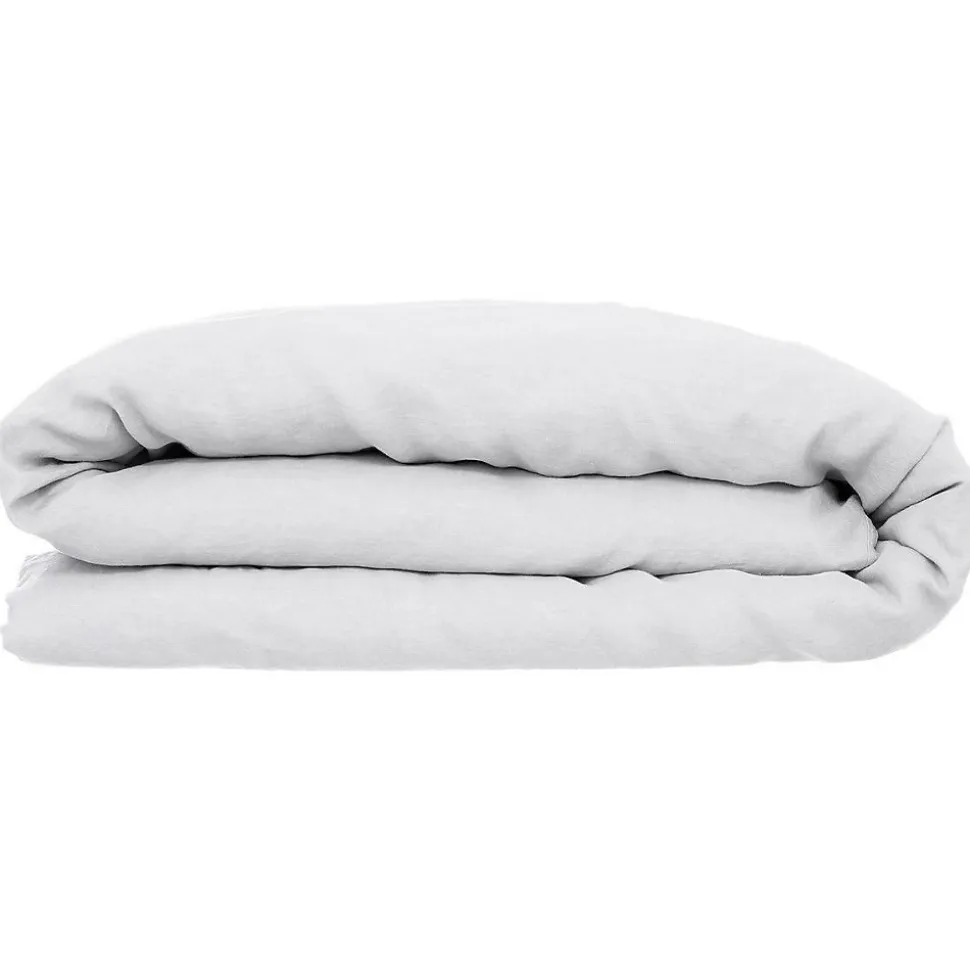 Housse de couette Linah - blanc - lin lavé 260x240 cm - Atmosphera