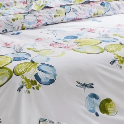 Housse de couette Nénuphar (200x200 cm - Blanc)