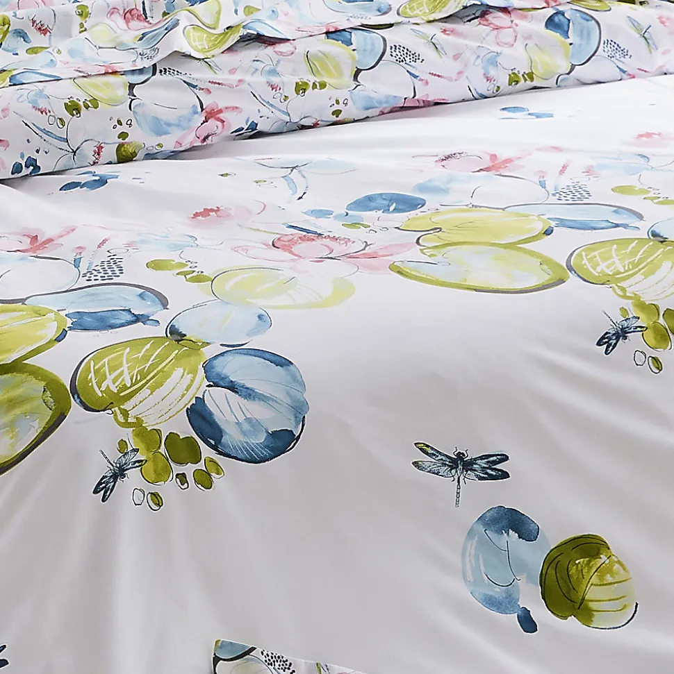 Housse de couette Nénuphar (200x200 cm - Blanc)