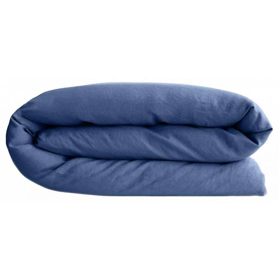 Housse de couette Palace 100% coton teint lavé Vent du sud - Palace Indigo - Housse de couette 240 x 220 cm
