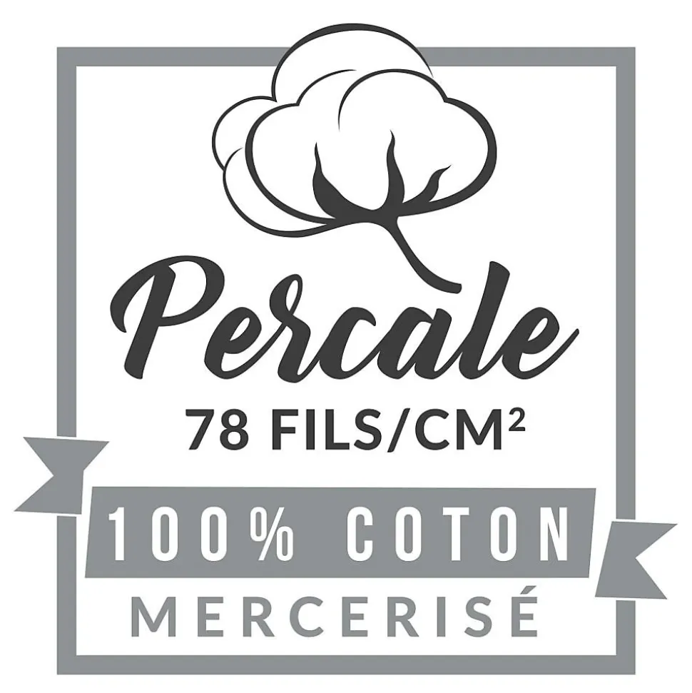 Housse de couette Percaline - Douceur d'Intérieur - Housse de couette 240 x 220
