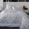 Housse de couette plumes à imprimés plumes (140x200 cm - Blanc)