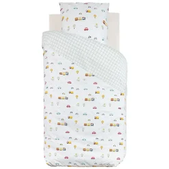 Housse de couette reversible + 1 taie Petites voitures