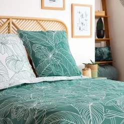 Housse de couette réversible 240x220 TILDA + 2 taies 100% coton adouci 57 fils/cm2