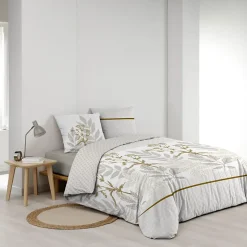 Housse de couette réversible 240 x 220 cm + 2 taies Coton 57 fils RAONI