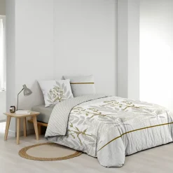 Housse de couette réversible 240 x 220 cm + 2 taies Coton 57 fils RAONI