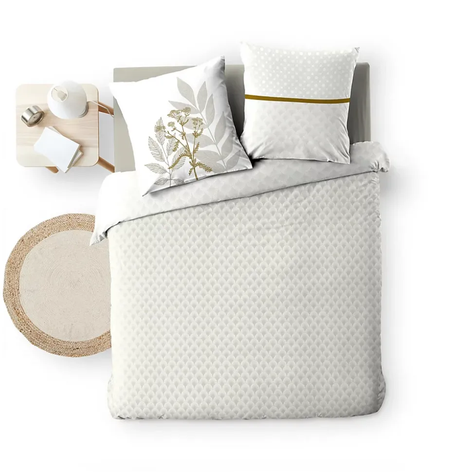 Housse de couette réversible 240 x 220 cm + 2 taies Coton 57 fils RAONI