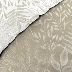 Housse de couette réversible 260 x 240 cm coton 57 fils Cassia