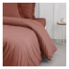 Housse de couette TODAY Essential - 240 x 260 cm - 2 personnes - 100% Coton uni - Terracotta