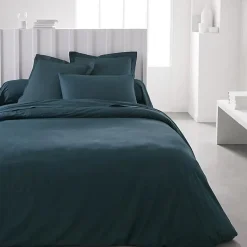 Housse de couette TODAY Essential - 220 x 240 cm - 2 personnes - 100% Coton uni - Paon