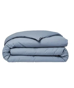 Housse de couette TODAY Essential - 240 x 260 cm - 2 personnes - 100% Coton uni - Denim