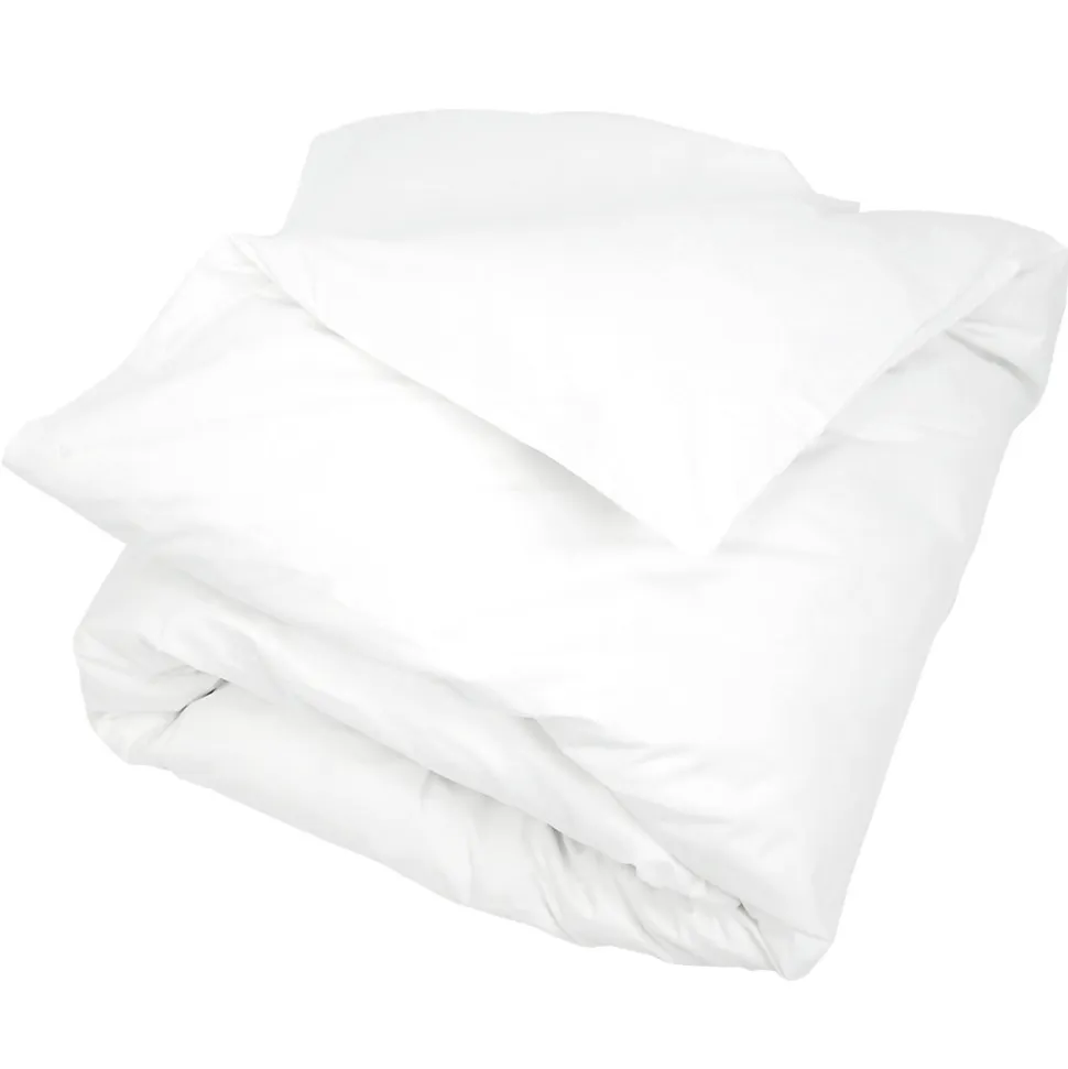 Housse de couette uni 240x220 cm pur percale PRIMO Blanc
