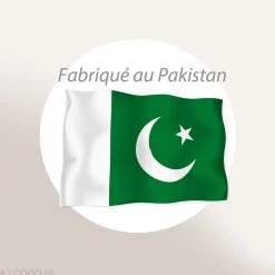 Housse de couette uni 240x220 cm percale de coton MANOIR vert Mousse