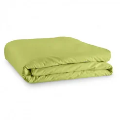 Housse de couette unie Anis 260 x 240 cm / 100% Coton / 57 Fils/cm² pour lit 2 places "King Size"