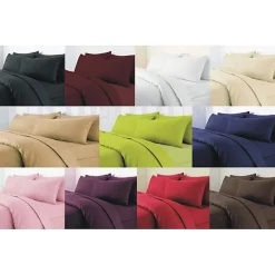 Housse de couette unie Anis 260 x 240 cm / 100% Coton / 57 Fils/cm² pour lit 2 places 