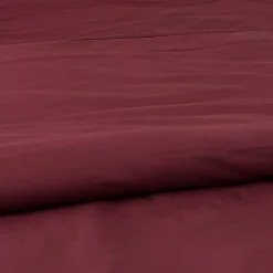 Housse de couette unie en coton Lavé (240x220 cm - Griotte)