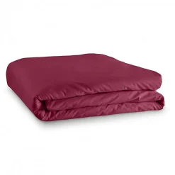Housse de couette unie Rouge 260 x 240 cm / 100% Coton / 57 Fils/cm² pour lit 2 places "King Size"