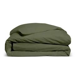 Housse de couette unie 220x240cm PERCALE KAKI