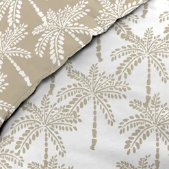 Housse de couette 260x240 + 2 taies OLIANA 100% coton 57 fils